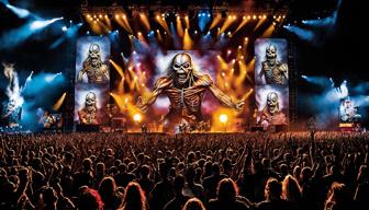 Iron Maiden, eine legendäre Band, tritt in Stuttgart auf